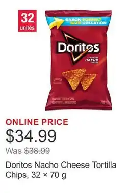 Costco Doritos Nacho Cheese Tortilla Chips, 32 × 70 g offer