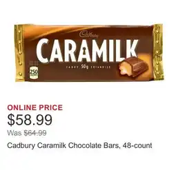 Costco Cadbury Caramilk Chocolate Bars, 48-count offer