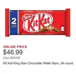 Costco Kit Kat King Size Chocolate Wafer Bars, 24-count offer