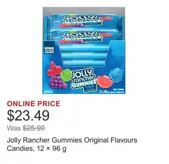 Costco Jolly Rancher Gummies Original Flavours Candies, 12 × 96 g offer