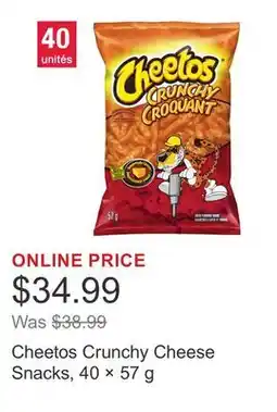 Costco Cheetos Crunchy Cheese Snacks, 40 × 57 g offer