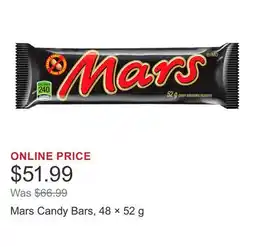 Costco Mars Candy Bars, 48 × 52 g offer