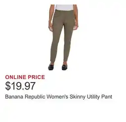 Costco Banana Republic Women's Skinny Utility Pant offer