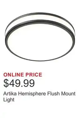 Costco Artika Hemisphere Flush Mount Light offer