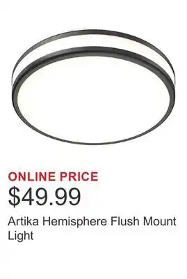 Costco Artika Hemisphere Flush Mount Light offer