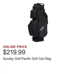 Costco Sunday Golf Pacific Golf Cart Bag offer