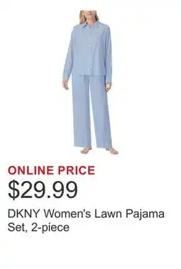 Costco DKNY Women's Lawn Pajama Set, 2-piece offer