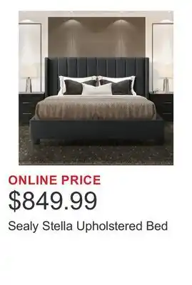 Costco Sealy Stella Upholstered Bed offer
