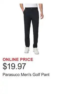 Costco Parasuco Men's Golf Pant offer