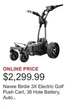 Costco Navee Birdie 3X Electric Golf Push Cart, 36 Hole Battery, Auto Follow-Me offer