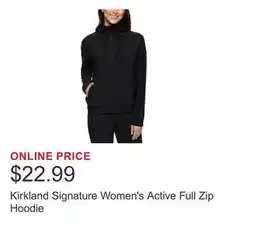 Costco Kirkland Signature Women's Active Full Zip Hoodie offer