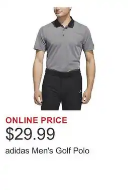 Costco adidas Men's Golf Polo offer