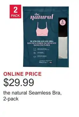 Costco the natural Seamless Bra, 2-pack offer