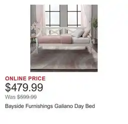 Costco Bayside Furnishings Galiano Day Bed offer