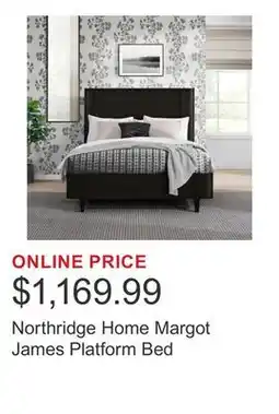 Costco Northridge Home Margot James Platform Bed offer