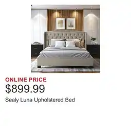 Costco Sealy Luna Upholstered Bed offer