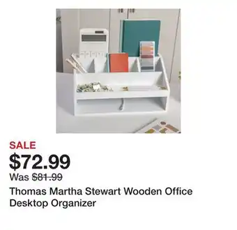 Wayfair Thomas Martha Stewart Wooden Office Desktop Organizer offer