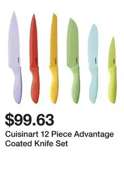 Wayfair Cuisinart 12 Piece Advantage Coated Knife Set offer