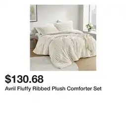 Wayfair Avril Fluffy Ribbed Plush Comforter Set offer