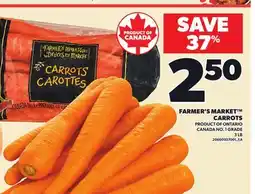 Loblaws FARMER'S MARKET CARROTS, 3 LB offer