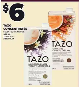 Loblaws TAZO CONCENTRATES, 946 ML offer