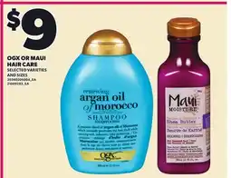 Loblaws OGX OR MAUI HAIR CARE offer