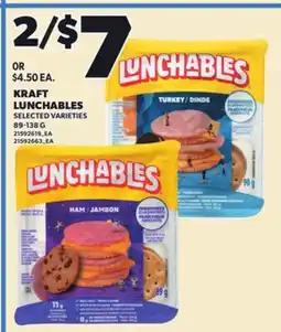 Loblaws KRAFT LUNCHABLES, 89-138 G offer