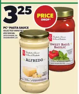 Loblaws PC PASTA SAUCE, 410/650 ML offer