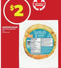 Loblaws SANTOSH NAAN, 5'S offer