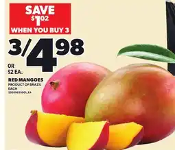 Loblaws RED MANGOES, EACH offer