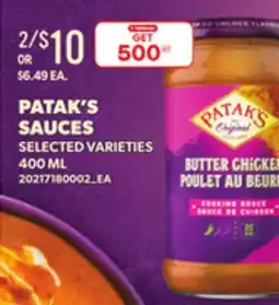 Loblaws PATAK'S SAUCES, 400 ML offer