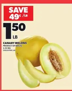 Loblaws CANARY MELONS offer