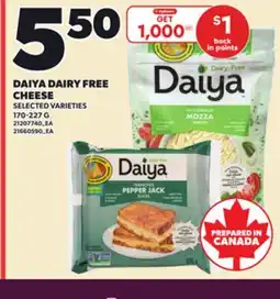 Loblaws DAIYA DAIRY FREE CHEESE, 170-227 G offer