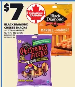 Loblaws BLACK DIAMOND CHEESE SNACKS, 252-336 G offer