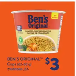Loblaws BEN'S ORIGINAL CUPS, (62-68 g) offer