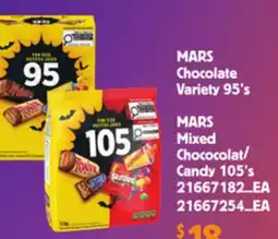 Loblaws MARS CHOCOLATE VARIETY, 95'S, MARS MIXED CANDY, 105'S offer