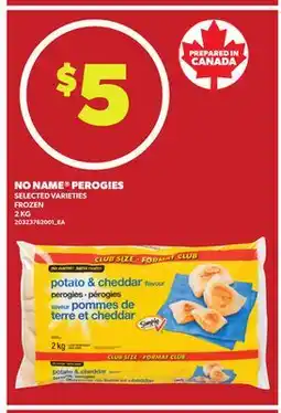 Loblaws NO NAME PEROGIES, 2 KG offer