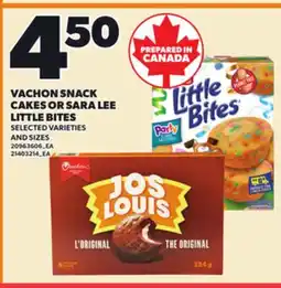 Loblaws VACHON SNACK CAKES OR SARA LEE LITTLE BITES offer