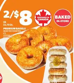 Loblaws PREMIUM BAGELS, 6'S offer