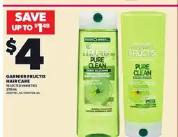 Loblaws GARNIER FRUCTIS HAIR CARE, 370 ML offer