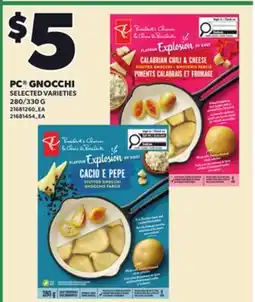 Loblaws PC GNOCCHI, 280/330 G offer