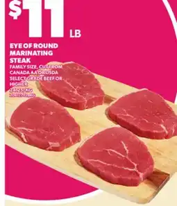 Loblaws EYE OF ROUND MARINATING STEAK offer