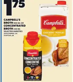 Loblaws CAMPBELL'S BROTH, 900 ML OR CONCENTRATED BROTH, 250 ML offer