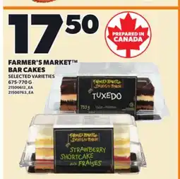 Loblaws FARMER'S MARKET BAR CAKES, 675-770 G offer