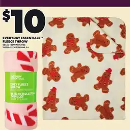 Loblaws EVERYDAY ESSENTIALS FLEECE THROW offer