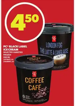 Loblaws PC BLACK LABEL ICE CREAM, 500 ML offer