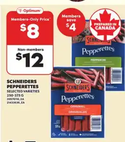 Loblaws SCHNEIDERS PEPPERETTES, 250-375 G offer