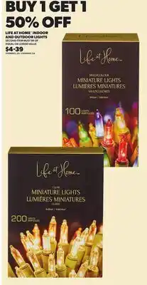 Loblaws LIFE AT HOME INDOOR AND OUTDOOR LIGHTS offer