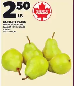 Loblaws BARTLETT PEARS offer