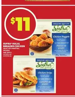 Loblaws SUFRA HALAL BREADED CHICKEN, 568-840 G offer